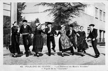 Iconographie - Folklore de Vendée - Les danseurs du marais