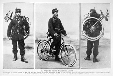 Iconographie - La bicyclette pliante du capitaine Gérard